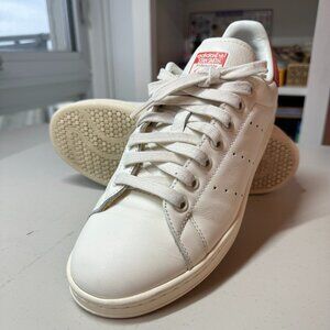 Adidas Stan Smith Off White/ Preloved Red EU Size 40 3/4, Men's 7.5, Women's 8.5